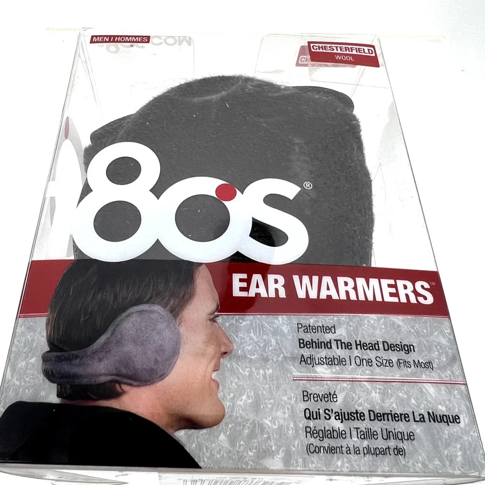 180s Chesterfield Wool Behind the head Ear Warmers 1 pair One Size Java